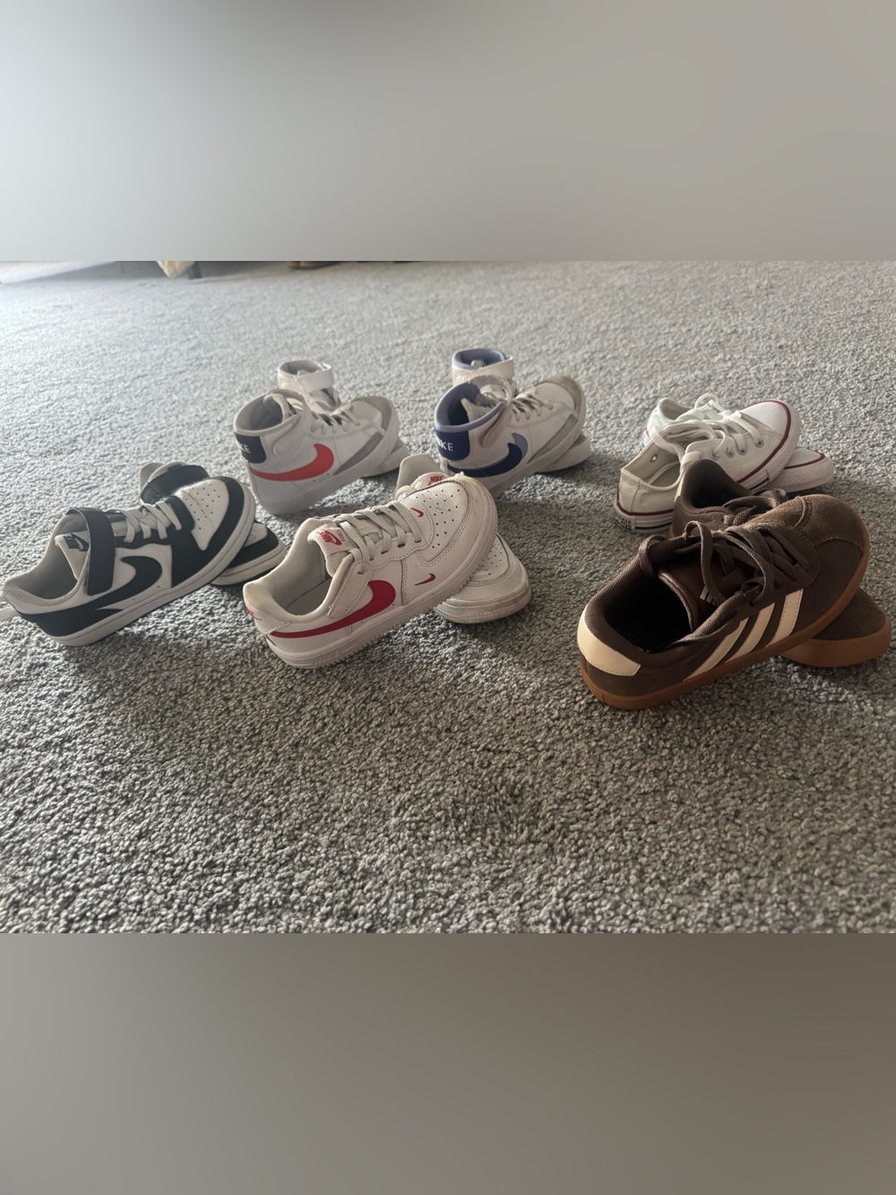 Lot of boys sneakers